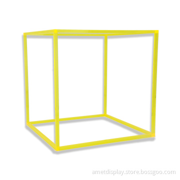 Custom Designed Color Acrylic Display Box With Fluorescent Green For Display Products